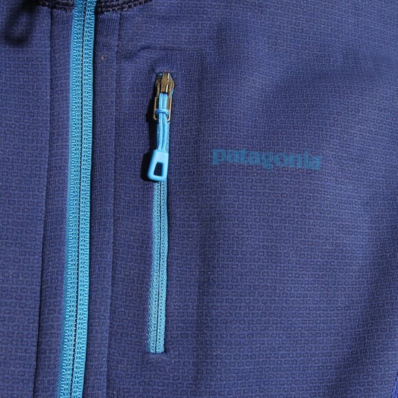 Patagonia W's Piton Hybrid Vest Full Zip Blue Purple Polartec Wind Pro Sz Large - Picture 2 of 14